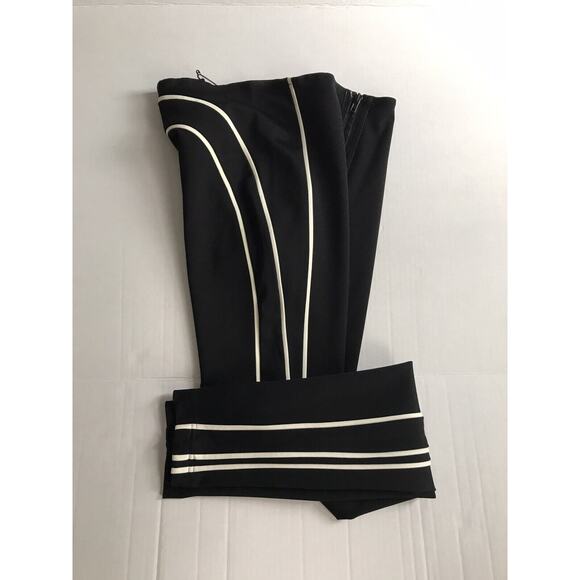 ALEXANDER WANG Black LEGGINGS w/ White STRIPES Size 2 New NWT 2 - Picture 1 of 7